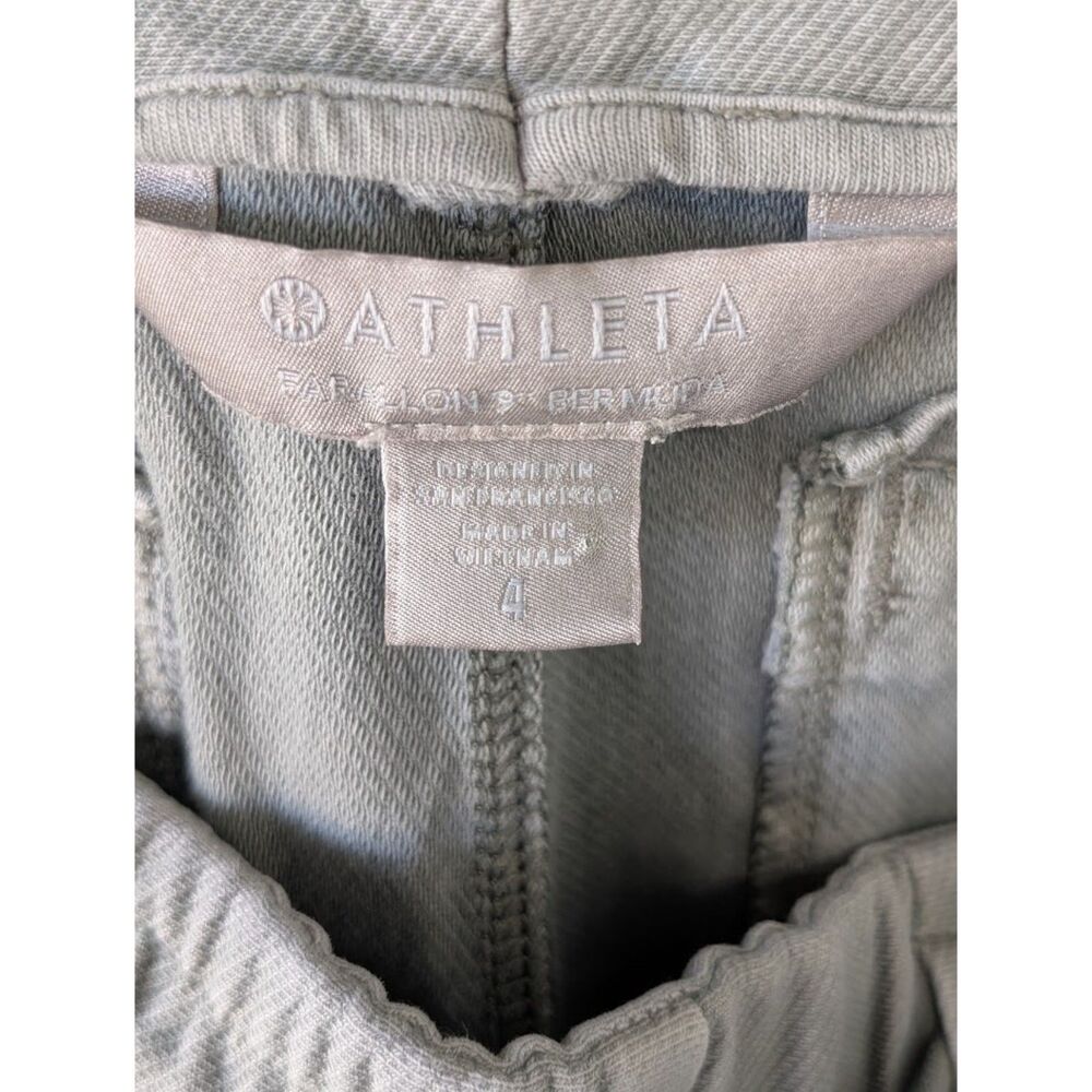 Athleta Farallon 9" Bermuda Shorts w/ Draw String Green Women's Size 4 - Picture 5 of 9